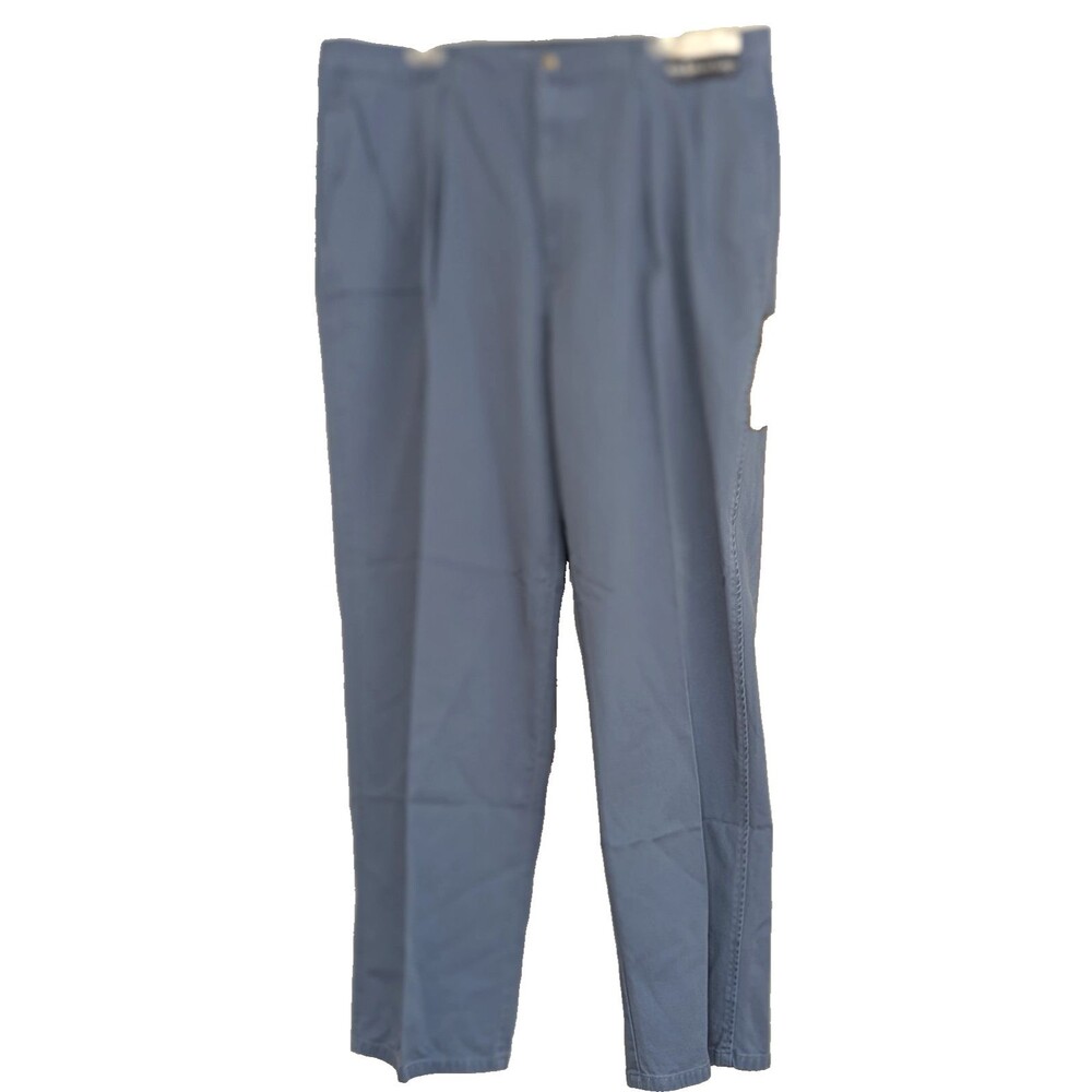 NWT Polo Ralph Lauren Mens Chino Pants Tag 40x32 (Fits 38X32) Blue Pleated NOS